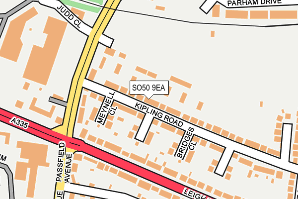 SO50 9EA map - OS OpenMap – Local (Ordnance Survey)