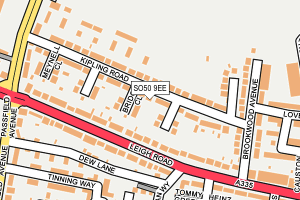 SO50 9EE map - OS OpenMap – Local (Ordnance Survey)