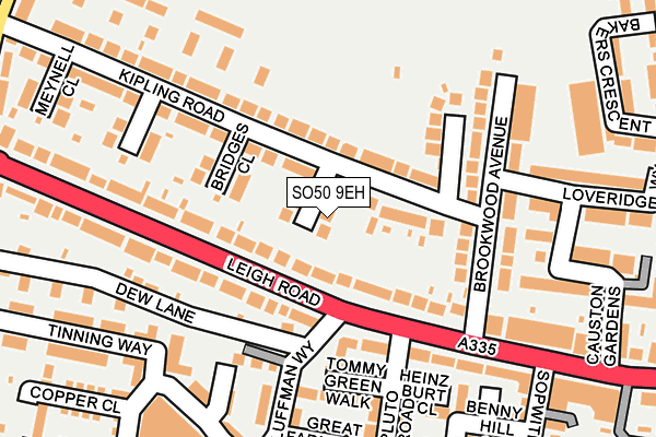 SO50 9EH map - OS OpenMap – Local (Ordnance Survey)