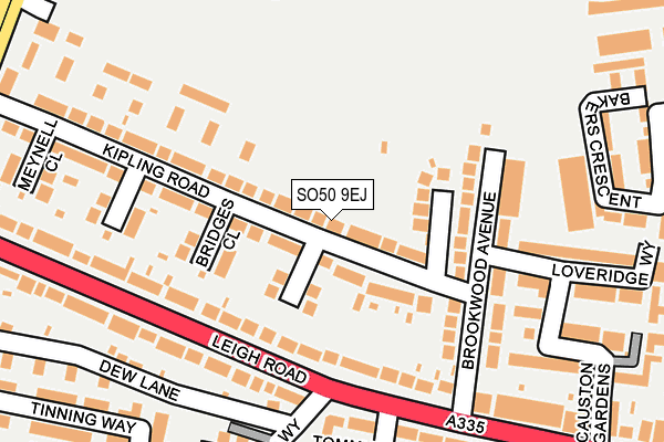 SO50 9EJ map - OS OpenMap – Local (Ordnance Survey)