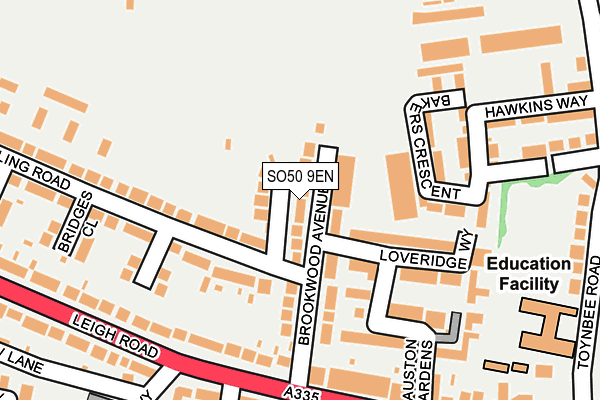 SO50 9EN map - OS OpenMap – Local (Ordnance Survey)