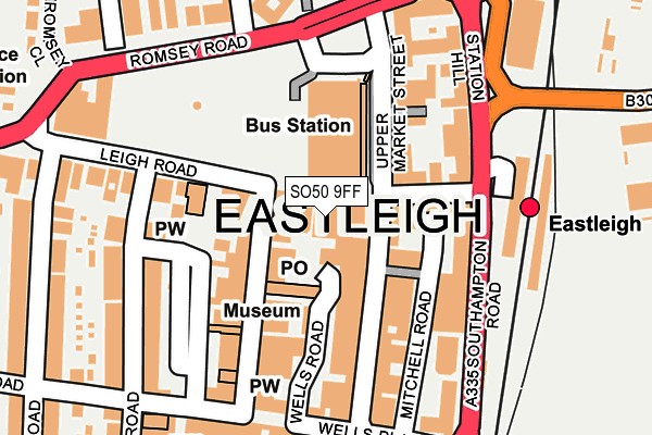 SO50 9FF map - OS OpenMap – Local (Ordnance Survey)