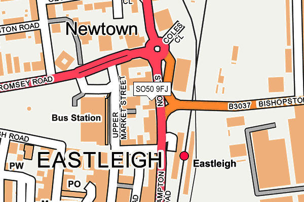 SO50 9FJ map - OS OpenMap – Local (Ordnance Survey)