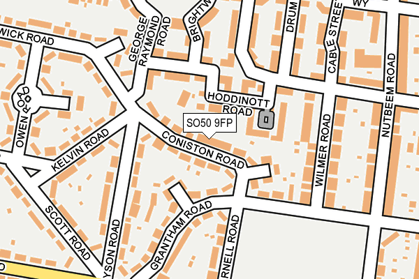 SO50 9FP map - OS OpenMap – Local (Ordnance Survey)