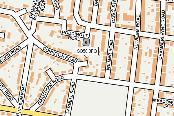 SO50 9FQ map - OS OpenMap – Local (Ordnance Survey)
