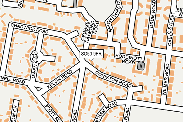 SO50 9FR map - OS OpenMap – Local (Ordnance Survey)