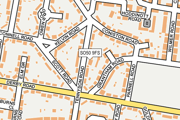 SO50 9FS map - OS OpenMap – Local (Ordnance Survey)