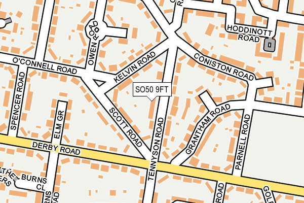 SO50 9FT map - OS OpenMap – Local (Ordnance Survey)