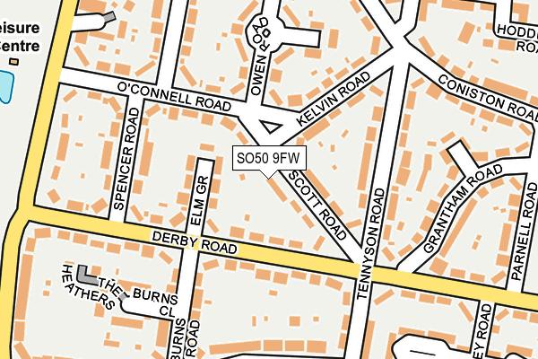 SO50 9FW map - OS OpenMap – Local (Ordnance Survey)