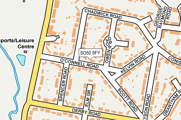 SO50 9FY map - OS OpenMap – Local (Ordnance Survey)
