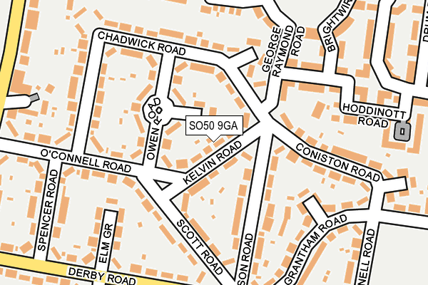 SO50 9GA map - OS OpenMap – Local (Ordnance Survey)