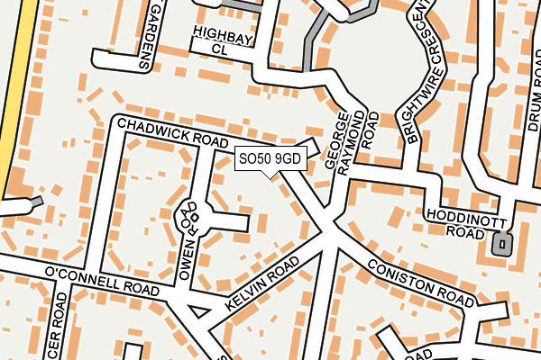 SO50 9GD map - OS OpenMap – Local (Ordnance Survey)