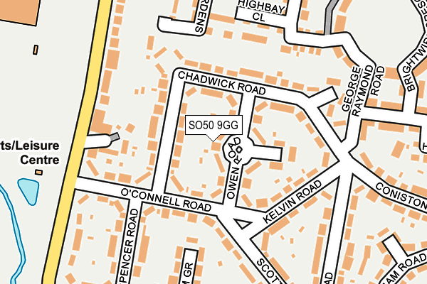 SO50 9GG map - OS OpenMap – Local (Ordnance Survey)