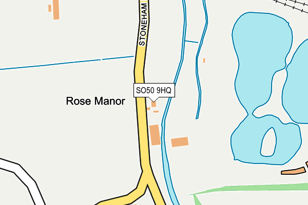 SO50 9HQ map - OS OpenMap – Local (Ordnance Survey)