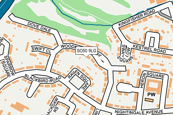 SO50 9LG map - OS OpenMap – Local (Ordnance Survey)