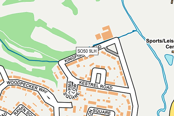 SO50 9LH map - OS OpenMap – Local (Ordnance Survey)