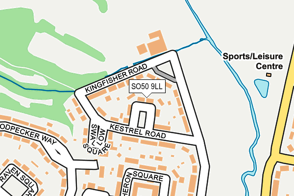 SO50 9LL map - OS OpenMap – Local (Ordnance Survey)