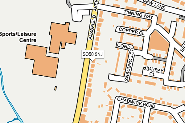 SO50 9NJ map - OS OpenMap – Local (Ordnance Survey)