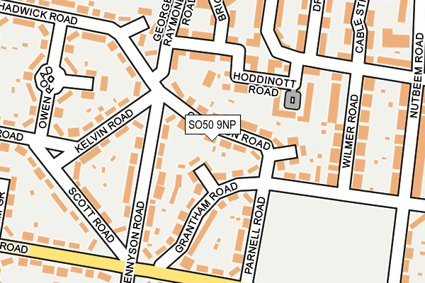 SO50 9NP map - OS OpenMap – Local (Ordnance Survey)