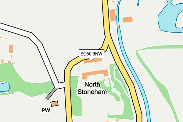SO50 9NW map - OS OpenMap – Local (Ordnance Survey)