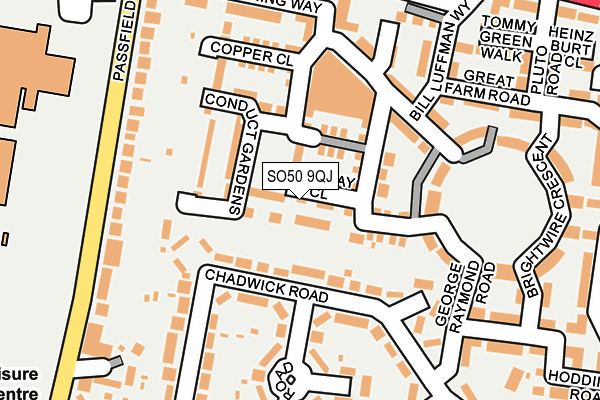 SO50 9QJ map - OS OpenMap – Local (Ordnance Survey)