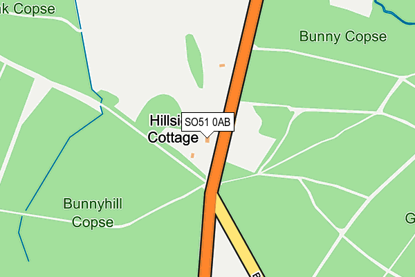 SO51 0AB map - OS OpenMap – Local (Ordnance Survey)