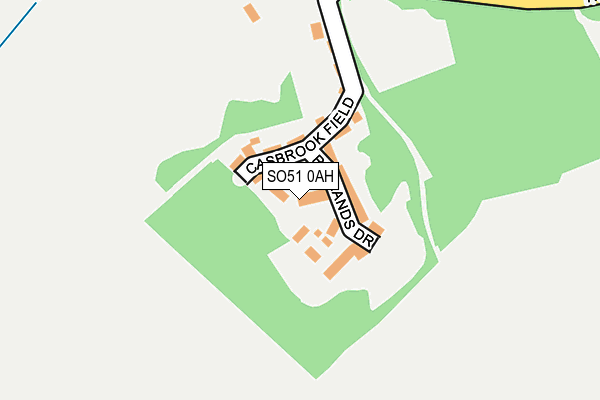 SO51 0AH map - OS OpenMap – Local (Ordnance Survey)