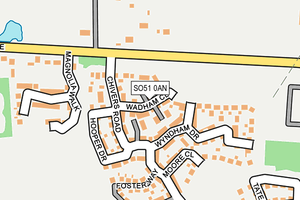 SO51 0AN map - OS OpenMap – Local (Ordnance Survey)