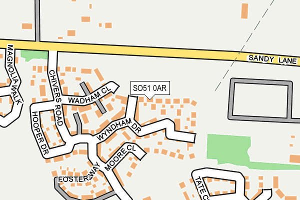 SO51 0AR map - OS OpenMap – Local (Ordnance Survey)