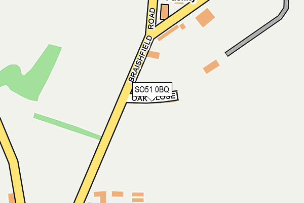 SO51 0BQ map - OS OpenMap – Local (Ordnance Survey)
