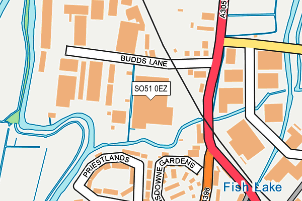 SO51 0EZ map - OS OpenMap – Local (Ordnance Survey)