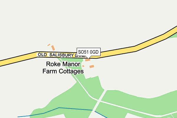 SO51 0GD map - OS OpenMap – Local (Ordnance Survey)