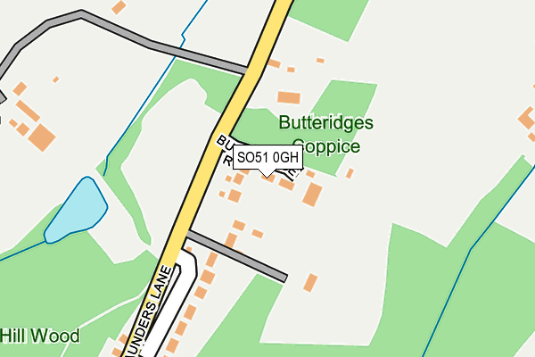 Map of BUTTERIDGE RISE MANAGEMENT LIMITED at local scale