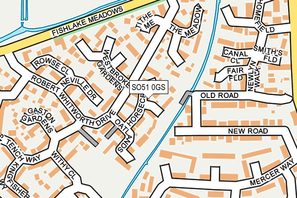 SO51 0GS map - OS OpenMap – Local (Ordnance Survey)