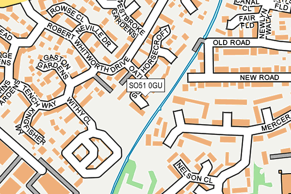 SO51 0GU map - OS OpenMap – Local (Ordnance Survey)