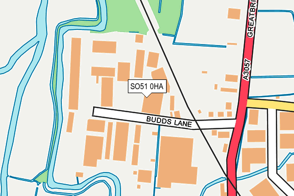 Map of BUDDS LANE LIMITED at local scale