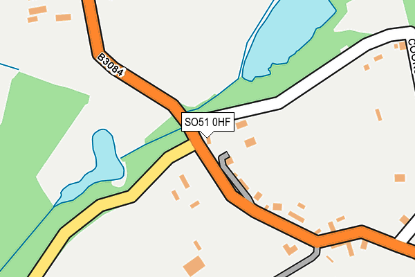 SO51 0HF map - OS OpenMap – Local (Ordnance Survey)