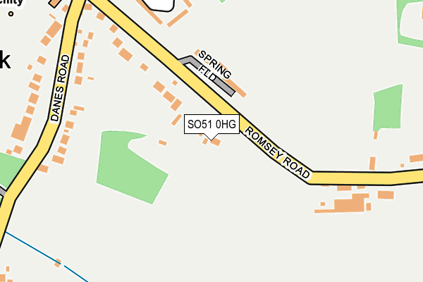 SO51 0HG map - OS OpenMap – Local (Ordnance Survey)