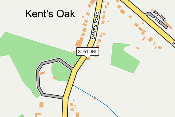 SO51 0HL map - OS OpenMap – Local (Ordnance Survey)