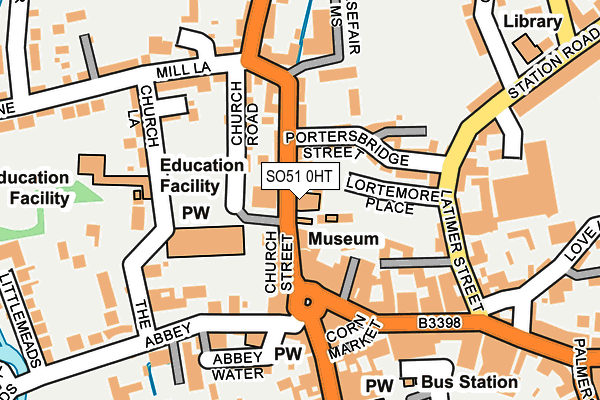 SO51 0HT map - OS OpenMap – Local (Ordnance Survey)