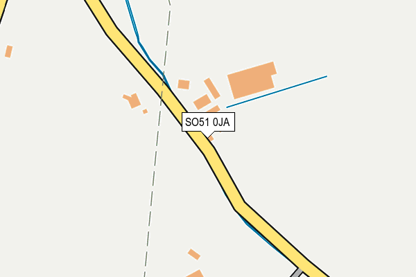 SO51 0JA map - OS OpenMap – Local (Ordnance Survey)