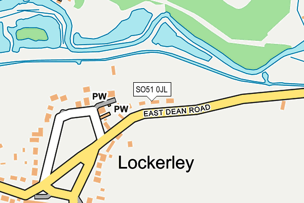 SO51 0JL map - OS OpenMap – Local (Ordnance Survey)