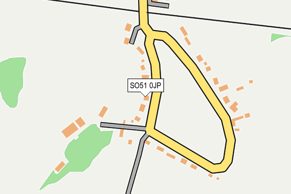 SO51 0JP map - OS OpenMap – Local (Ordnance Survey)