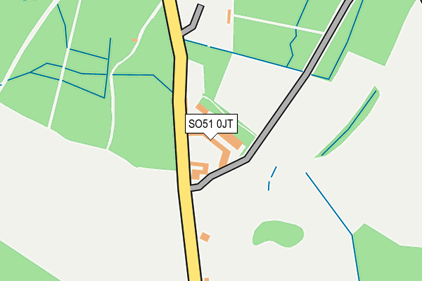 SO51 0JT map - OS OpenMap – Local (Ordnance Survey)