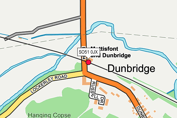 SO51 0JX map - OS OpenMap – Local (Ordnance Survey)