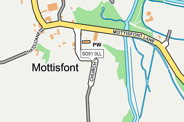 SO51 0LL map - OS OpenMap – Local (Ordnance Survey)