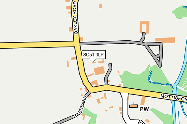 SO51 0LP map - OS OpenMap – Local (Ordnance Survey)