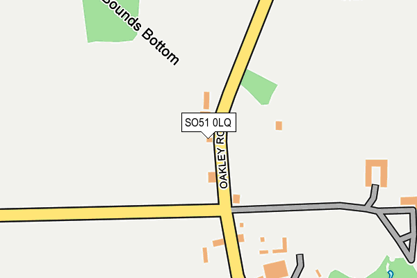 SO51 0LQ map - OS OpenMap – Local (Ordnance Survey)