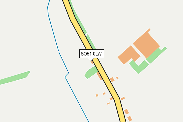SO51 0LW map - OS OpenMap – Local (Ordnance Survey)