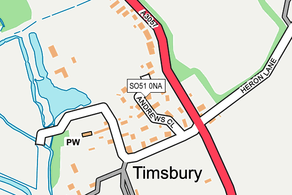 SO51 0NA map - OS OpenMap – Local (Ordnance Survey)